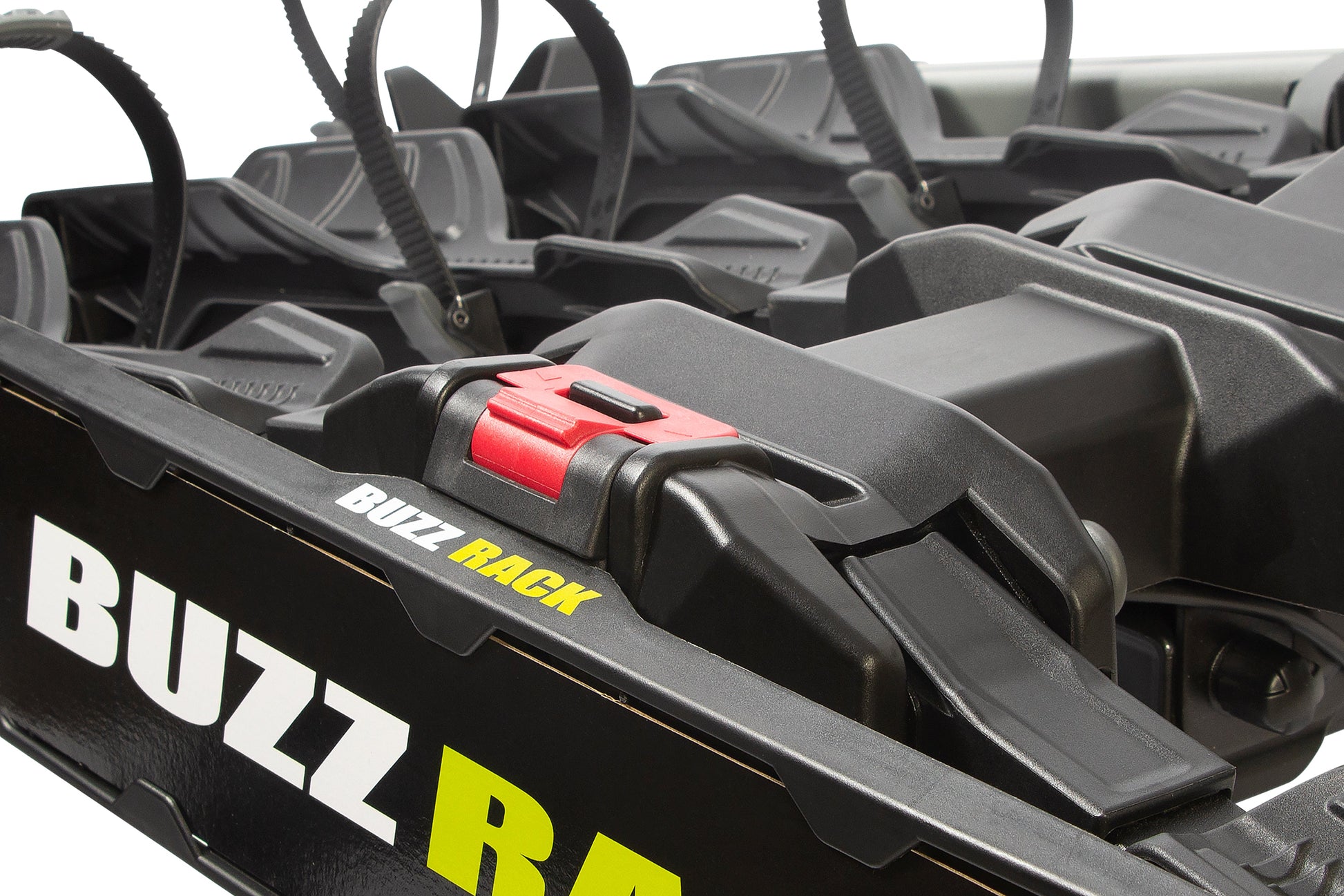 Buzzrack Scorpion PRO 3 loaded with three e-bikes on vehicle