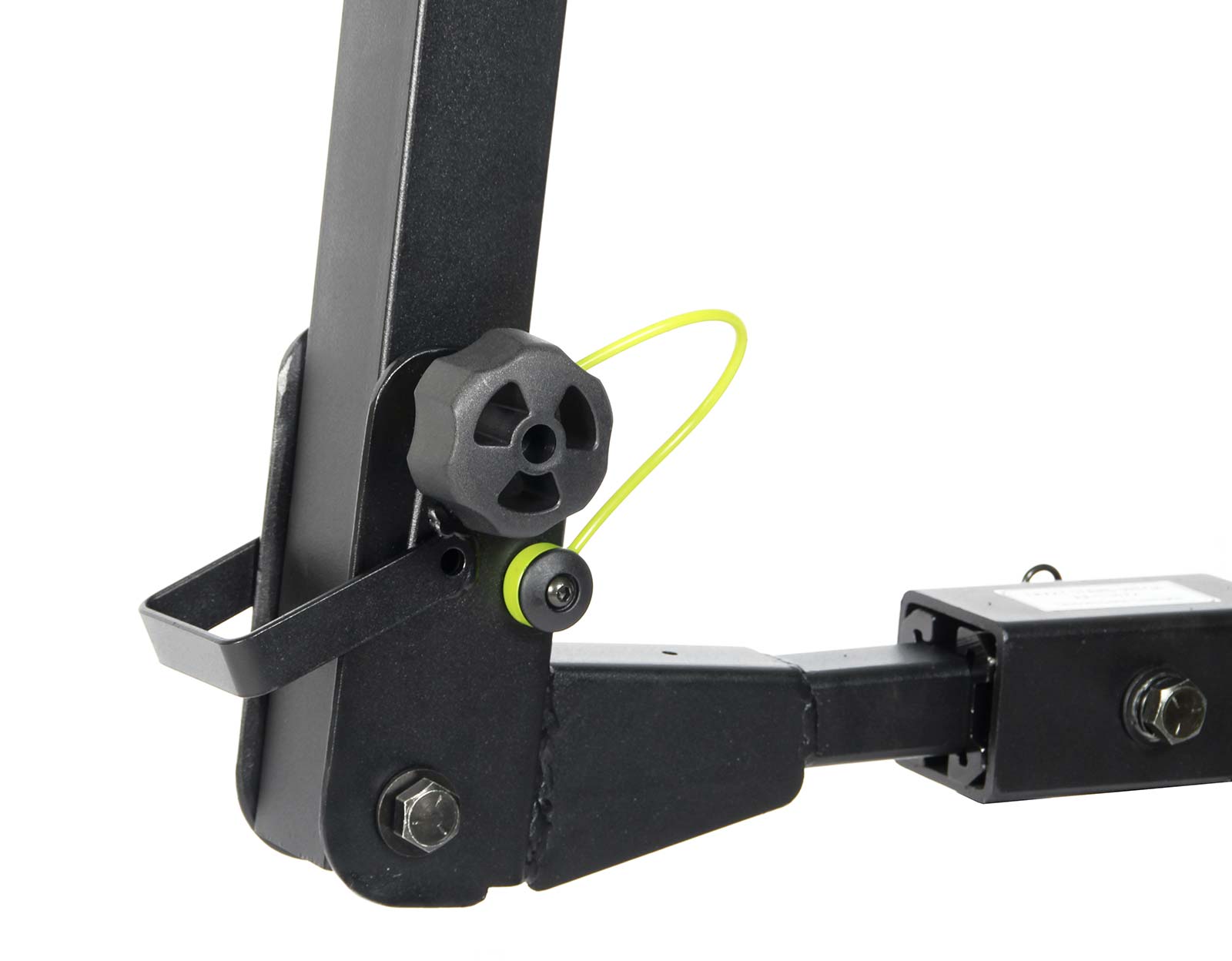 Buzzrack Moose H4 frame strap and bike cradle detail