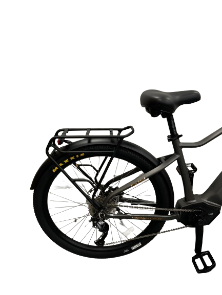 Ryder Pro 3 Mid-Drive Commuter E-Bike rear angle | Grace & Pace Electric Bikes