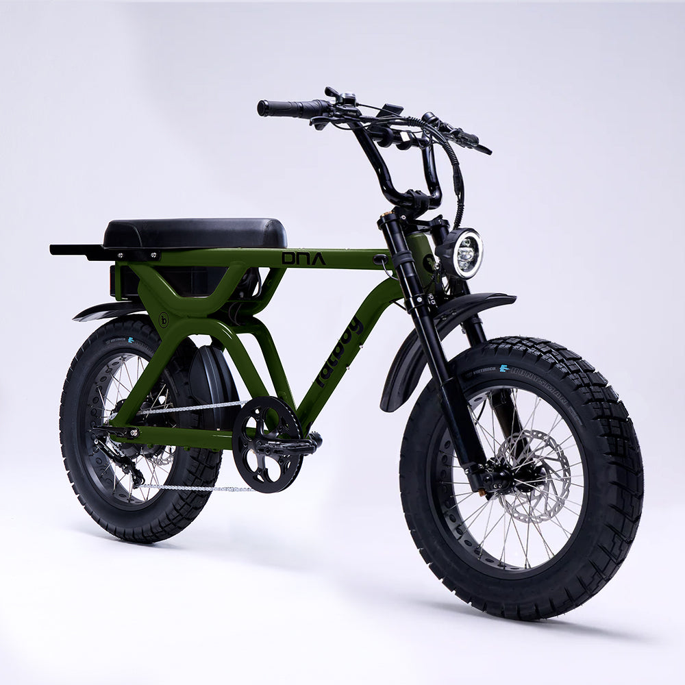 Fatboy DNA V3 Performance E-Bike V3 Front Suspension in Jungle Green