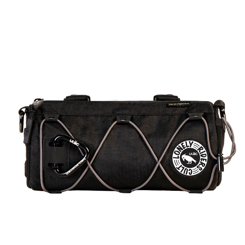 Ulac Coursier GT 1.7L handlebar bag in black, studio shot