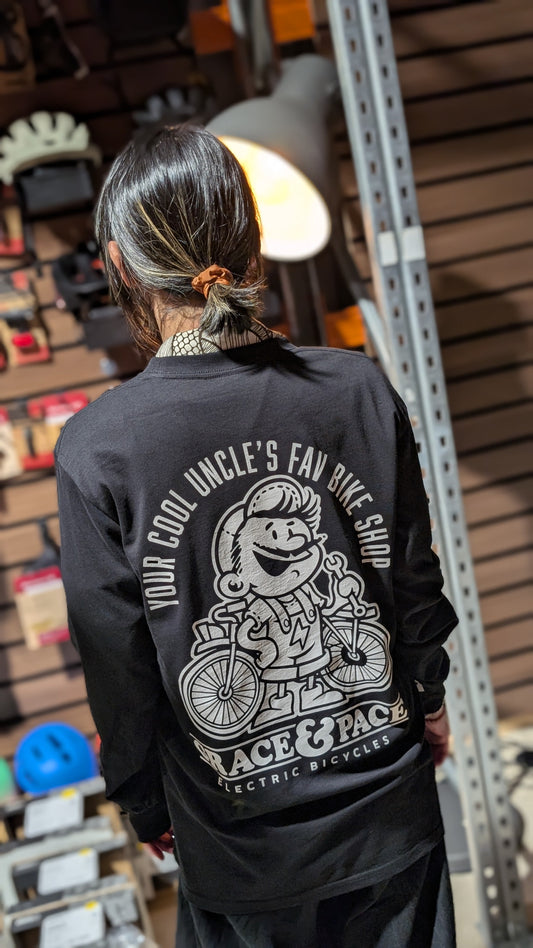 Grace and Pace Cool Uncle Long Sleeve Pocket Tee back print