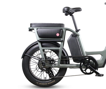 Vamos rear passenger seat fitted to an Amigo e-bike