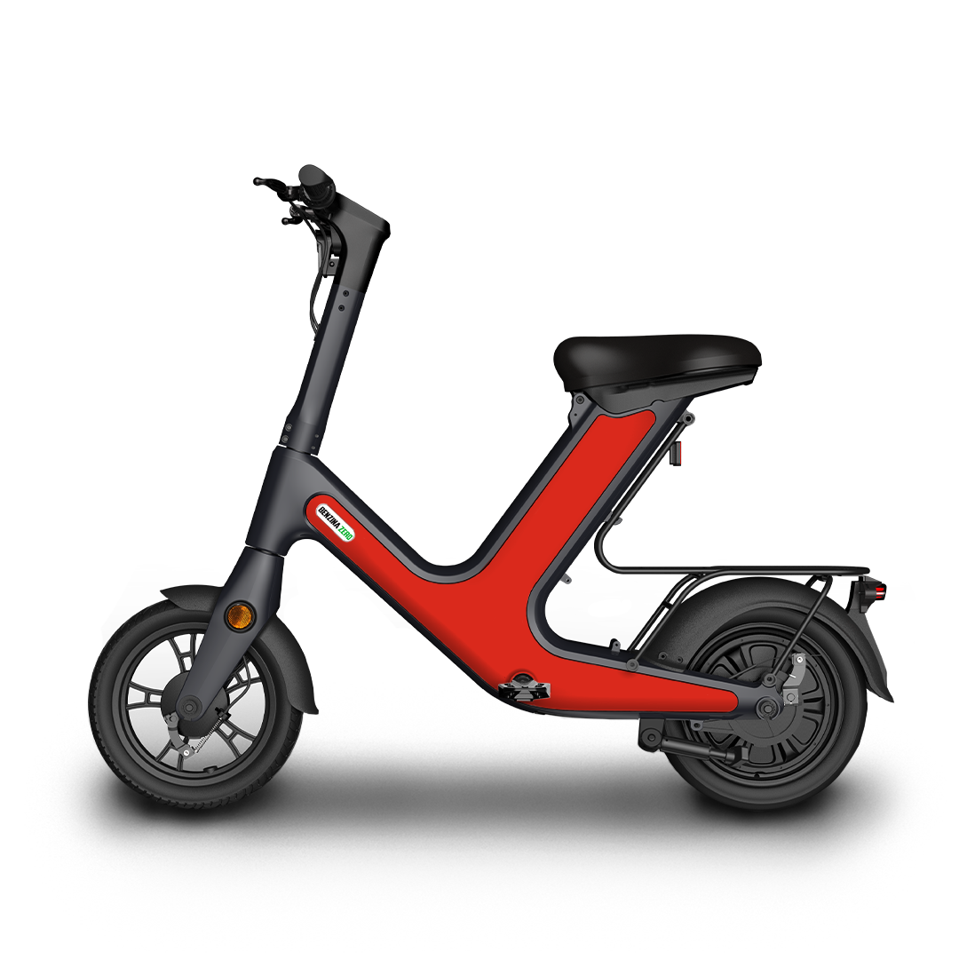 Benzina Zero V-50 Seated Electric Scooter - Red