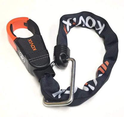 Kovix Scorpion alarmed chain lock 6mm x 840mm with 120dB alarm | Grace & Pace Electric Bikes