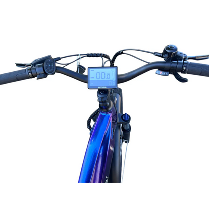 Ryder Pro 3 Mid-Drive Commuter E-Bike cockpit detail | Grace & Pace Electric Bikes