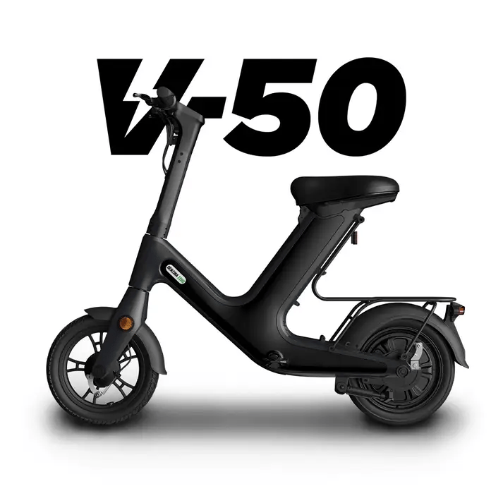 Benzina Zero V-50 Seated Electric Scooter – view 9 | Grace & Pace Electric Bikes