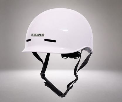 Vamos Bike Helmet in white - Grace and Pace Electric Bikes Alphington
