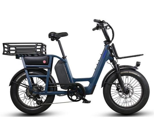 Vamos rear carrier basket fitted to an Amigo e-bike