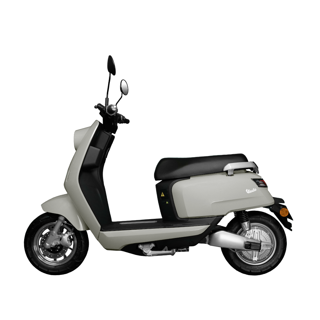 Benzina Zero Vasto Electric Moped - Vintage White