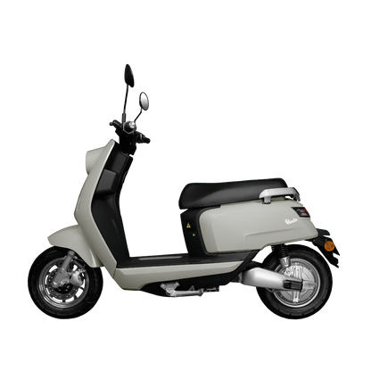 Benzina Zero Vasto Electric Moped - Vintage White