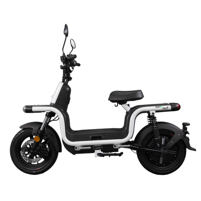 Benzina Zero Duo+ Electric Moped - White