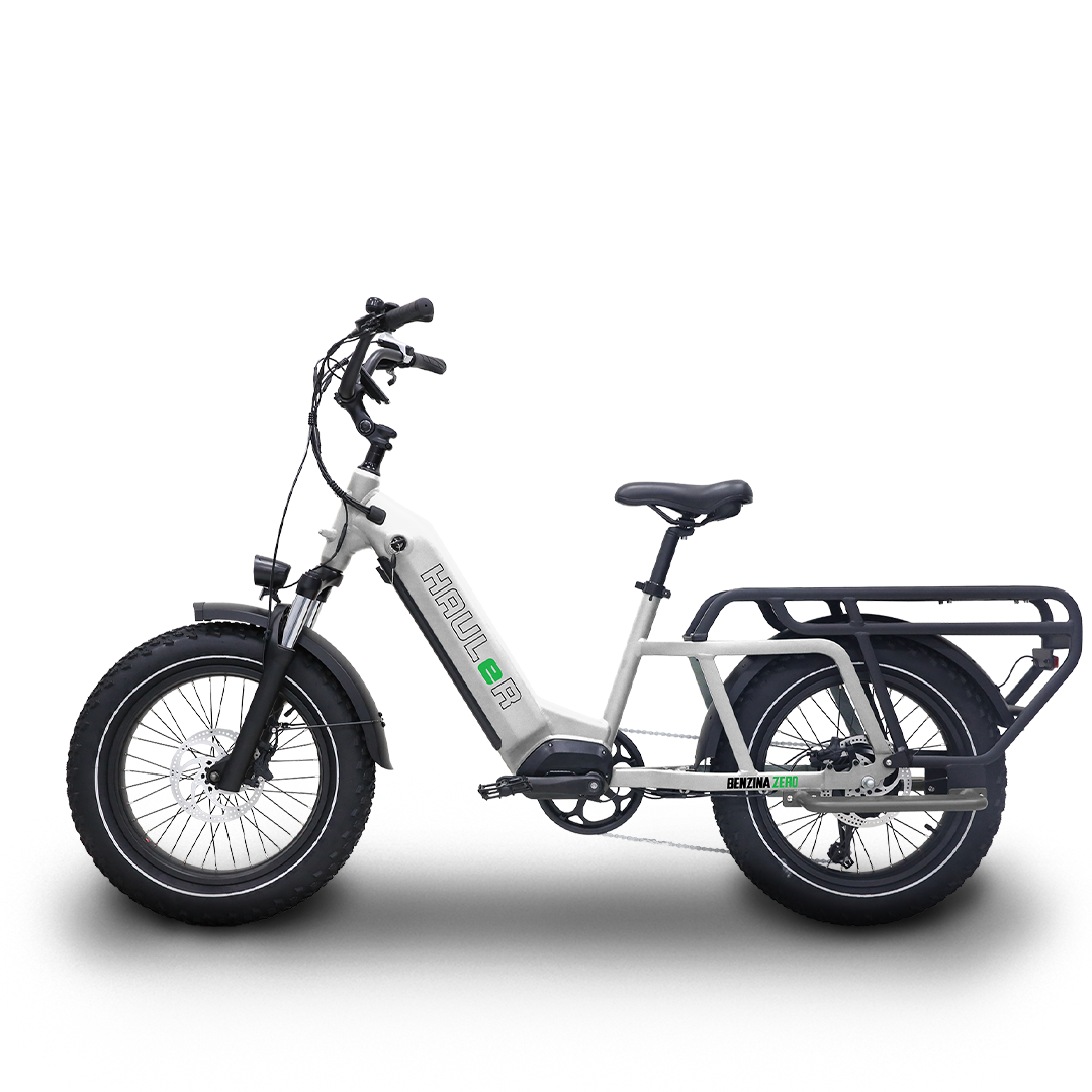Benzina Zero HAULeR Cargo Electric Bike - White
