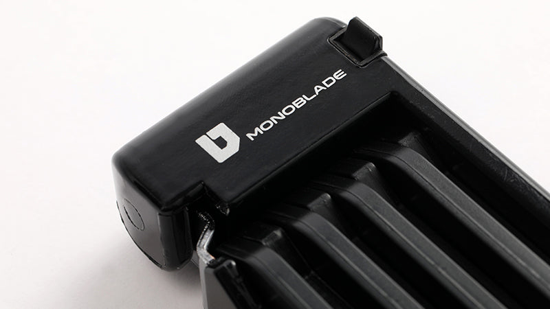 Ulac Monoblade folding lock mounted in frame bracket