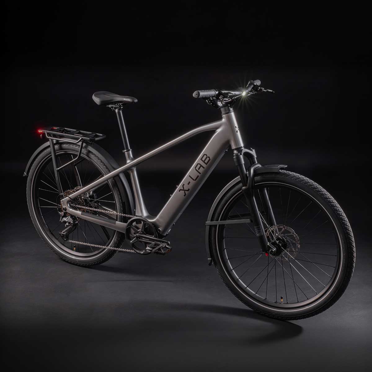 XDS X-Lab ST5+ Electric Commuter Bike in Mercury Silver