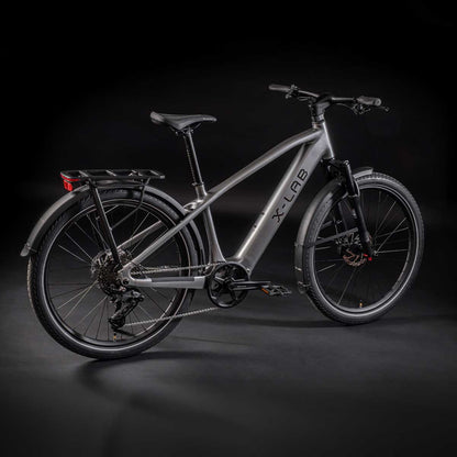 XDS X-Lab ST5+ Electric Commuter Bike Mercury Silver side view