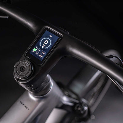 XDS X-Lab ST5+ Electric Commuter Bike Mercury Silver cockpit