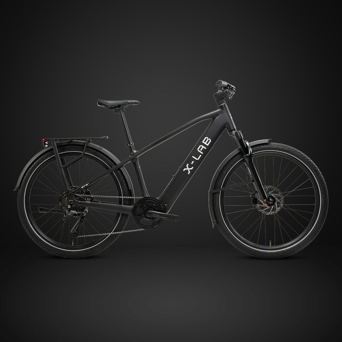 XDS X-Lab ST5+ Electric Commuter Bike Nightfall Black side view