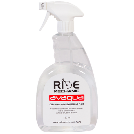 Ride Mechanic Avaqua 750mL cleaner and dewatering fluid spray bottle