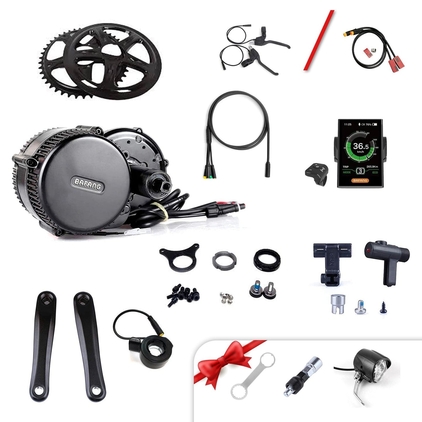 Bafang 48V 250W BBS01B Bafang Mid Drive eBike Conversion Kit 68-73mm - Image 2
