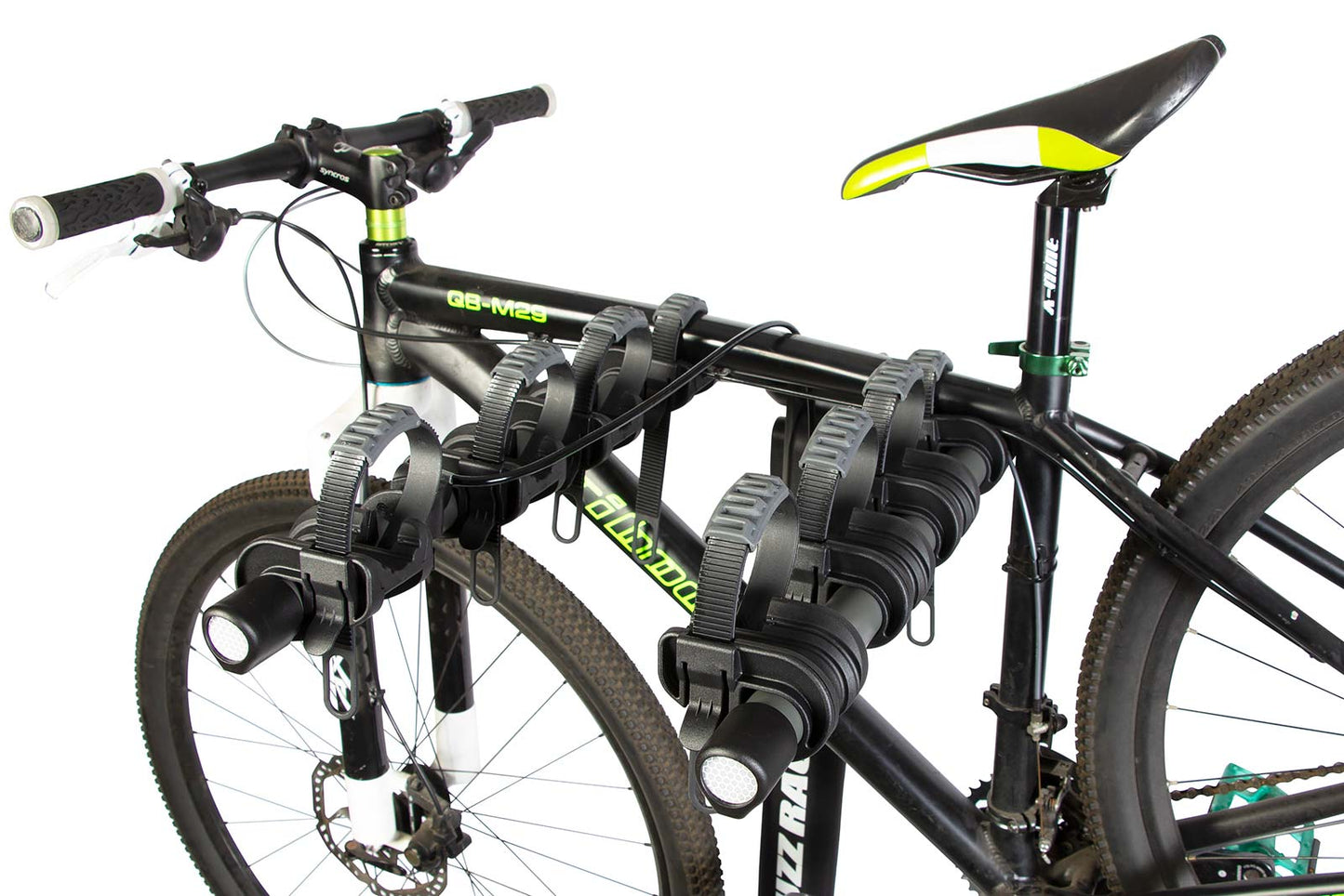 Buzzrack Buffalo H4 padded cradle and frame strap detail