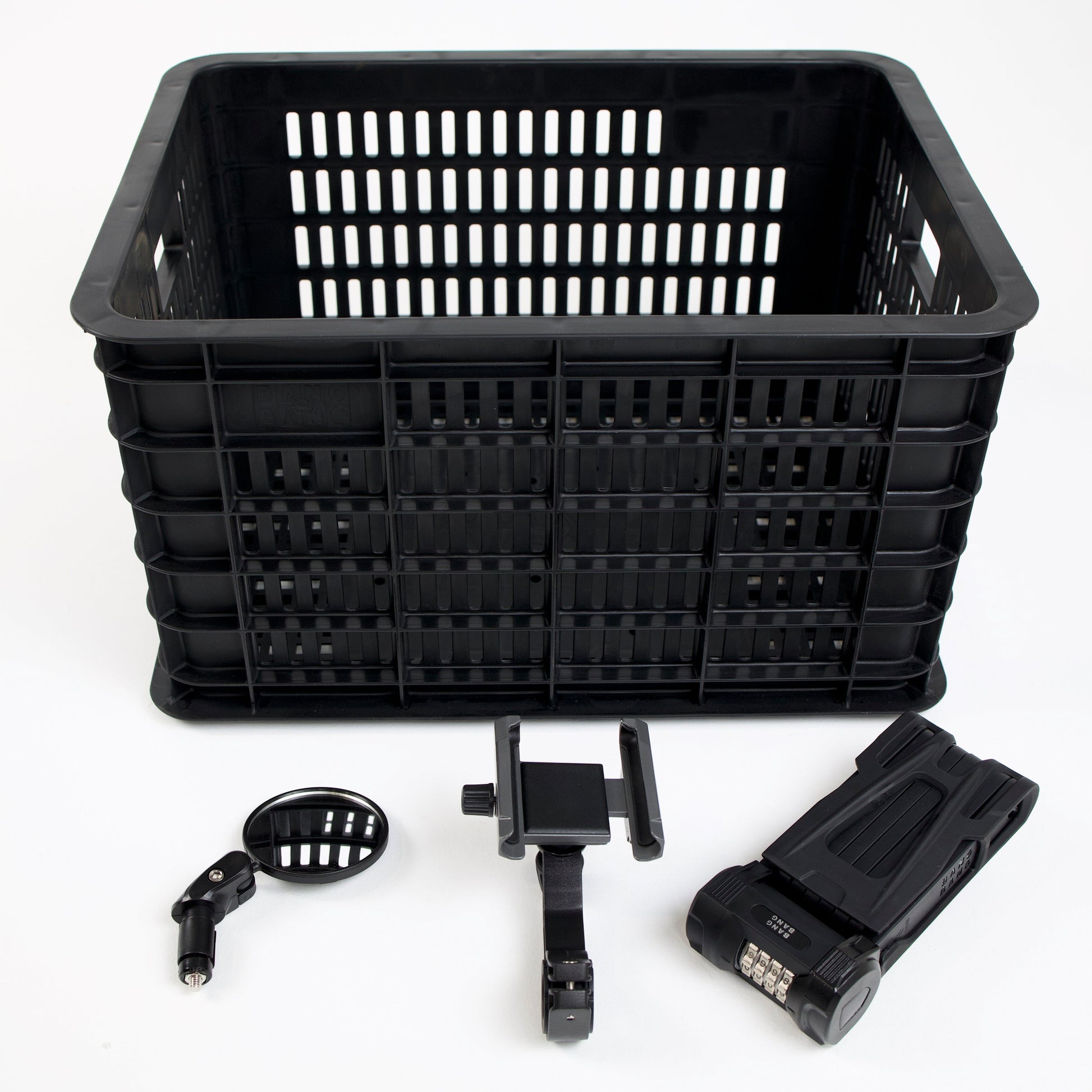Fatboy large accessories pack with crate, mirror, phone holder and folding lock