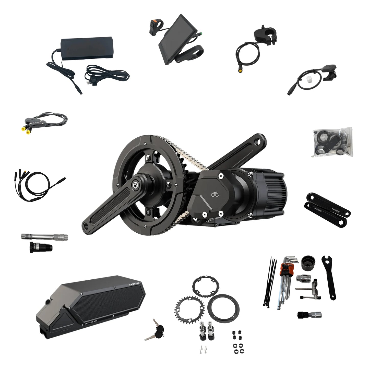 CYC X1 Pro Gen 4 Mid Drive Kit | Incl 52V 15Ah Battery – view 6 | Grace & Pace Electric Bikes