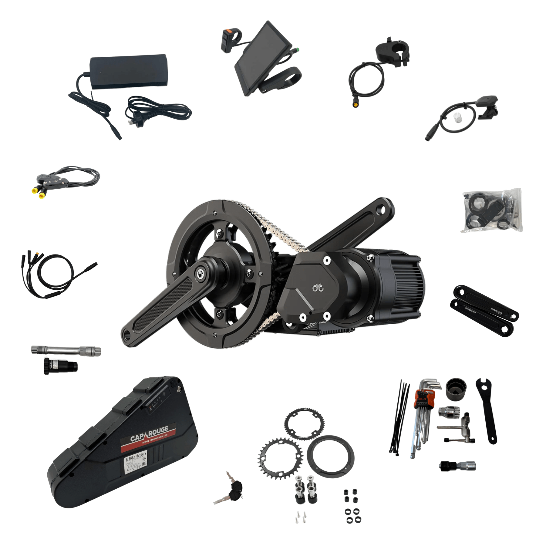 CYC X1 Pro Gen 4 Mid Drive eBike Conversion Kit With 72V 20Ah Battery - Image 2