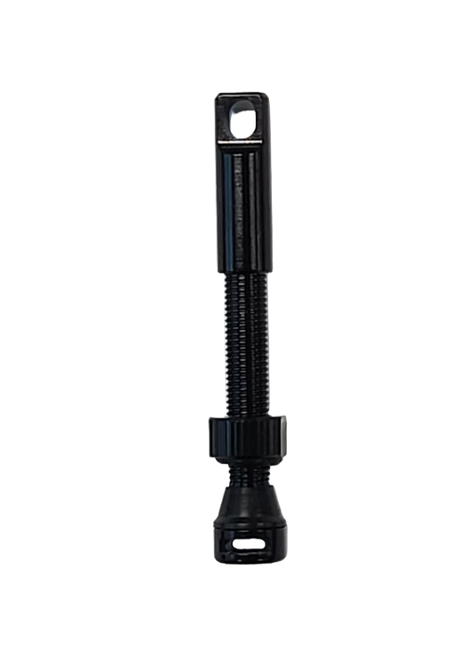 Alloy tubeless valve 45mm black with O-ring