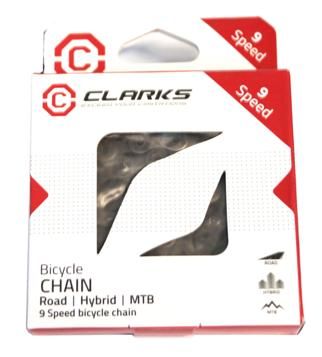 Clarks 9-speed e-bike chain black 136 links