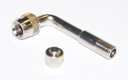 90 degree bent valve extension for Schrader valve