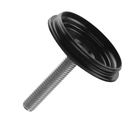AirTag Holder – Alloy Top Cap Mount, Black