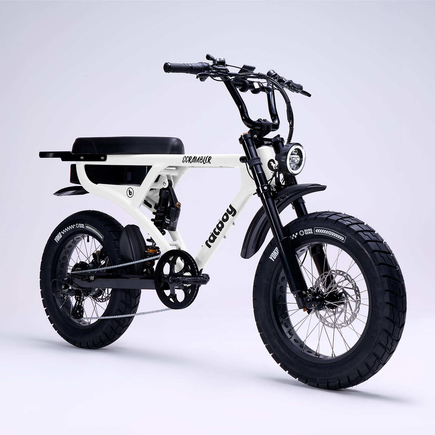 Fatboy Scrambler V3 EN15194 Certified E-Bike White Noise | Grace & Pace Electric Bikes