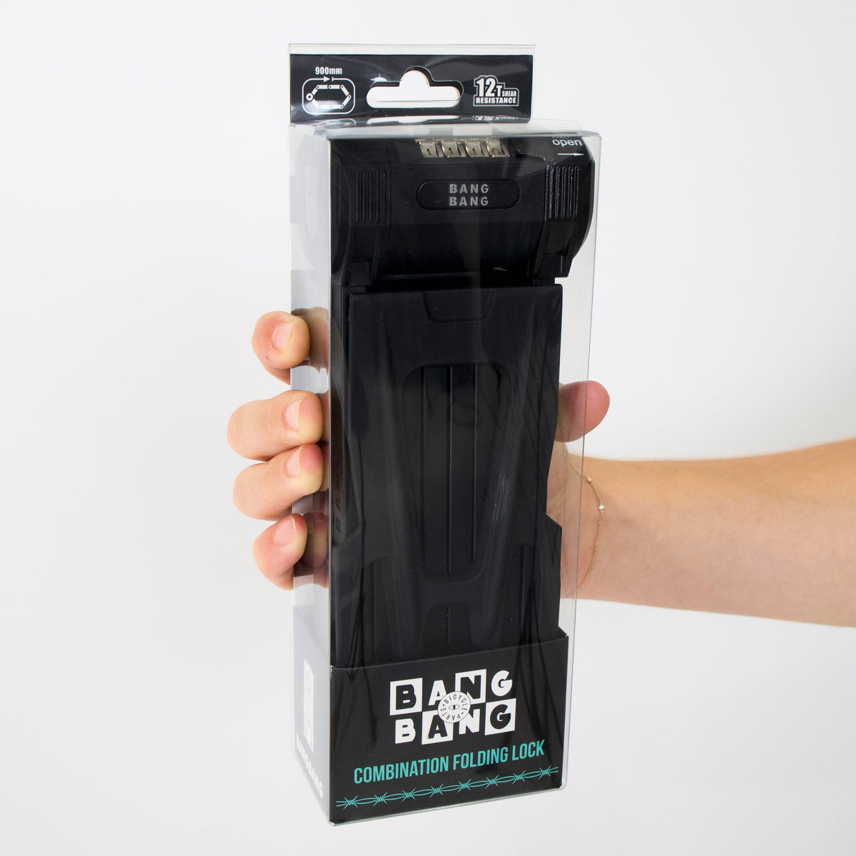 Fatboy Bang Bang folding lock and mounting bracket kit contents