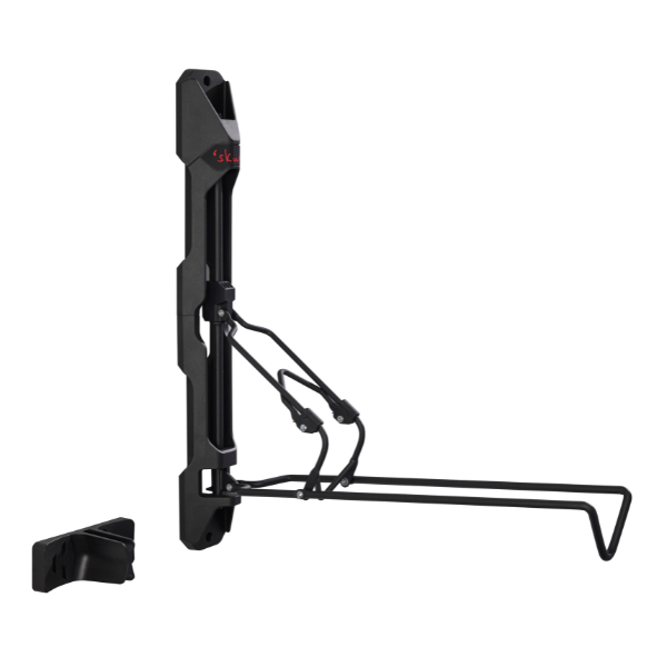 Skwiki Foldable Swivel Bike Wall Hanger black, side view