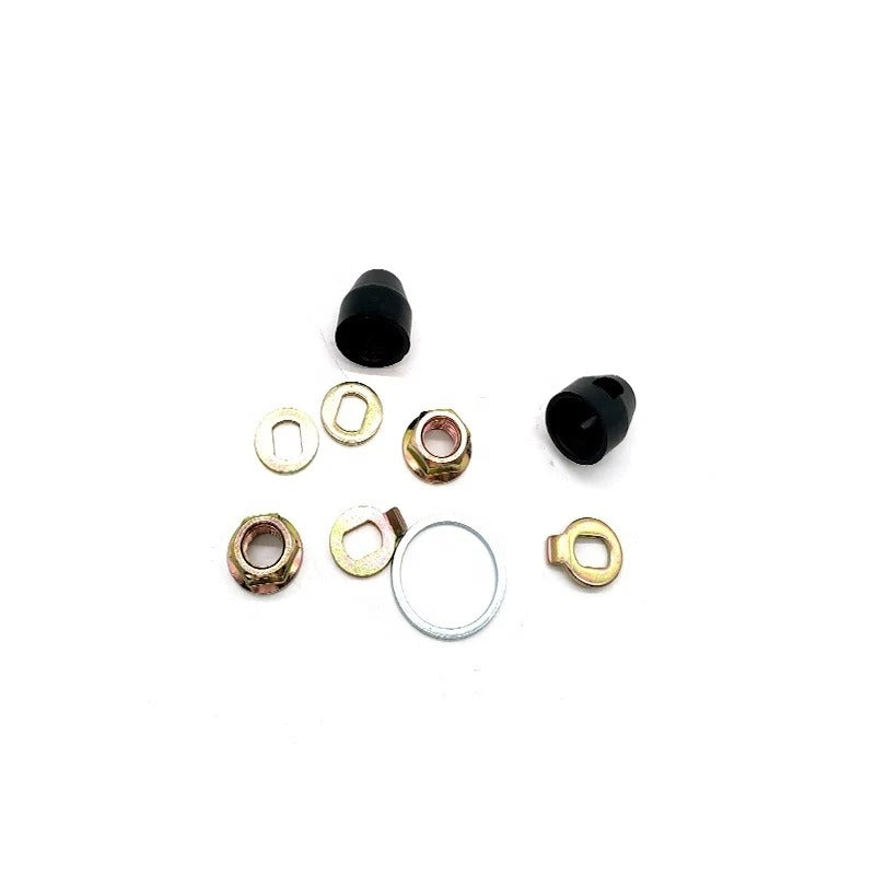 E-bike M14 axle nut set detail