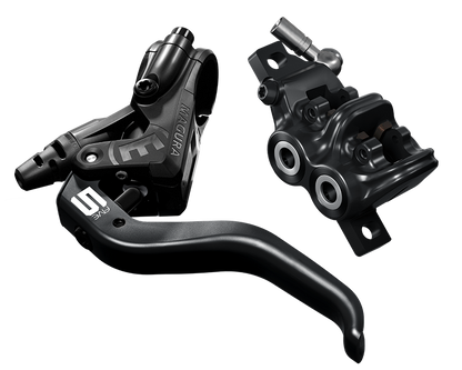 Magura MT5 4-piston hydraulic disc brake with 2-finger lever