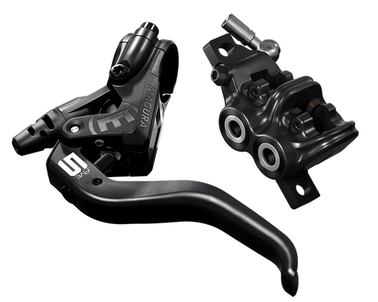 Magura MT5 4-piston hydraulic disc brake with 2-finger lever