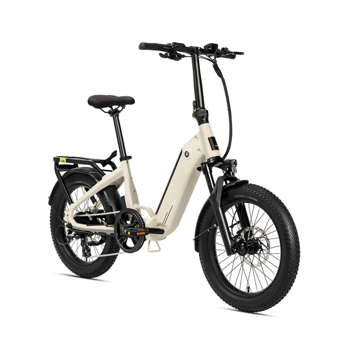 Ridewave Miniwave folding e-bike warm grey, side view