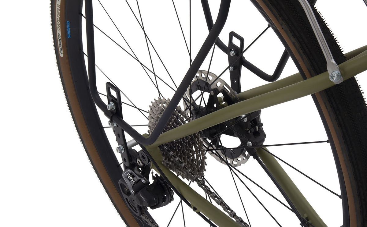 Minoura MT-8000D rear carrier rack side view