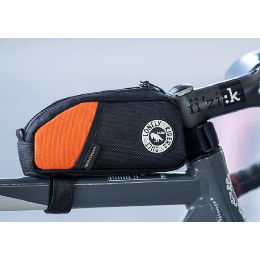 Ulac Trekking top tube bag Black/Orange side