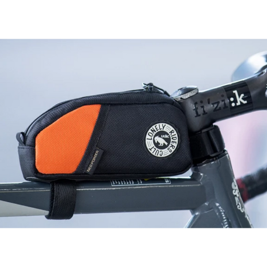 Ulac Trekking top tube bag Black/Orange side