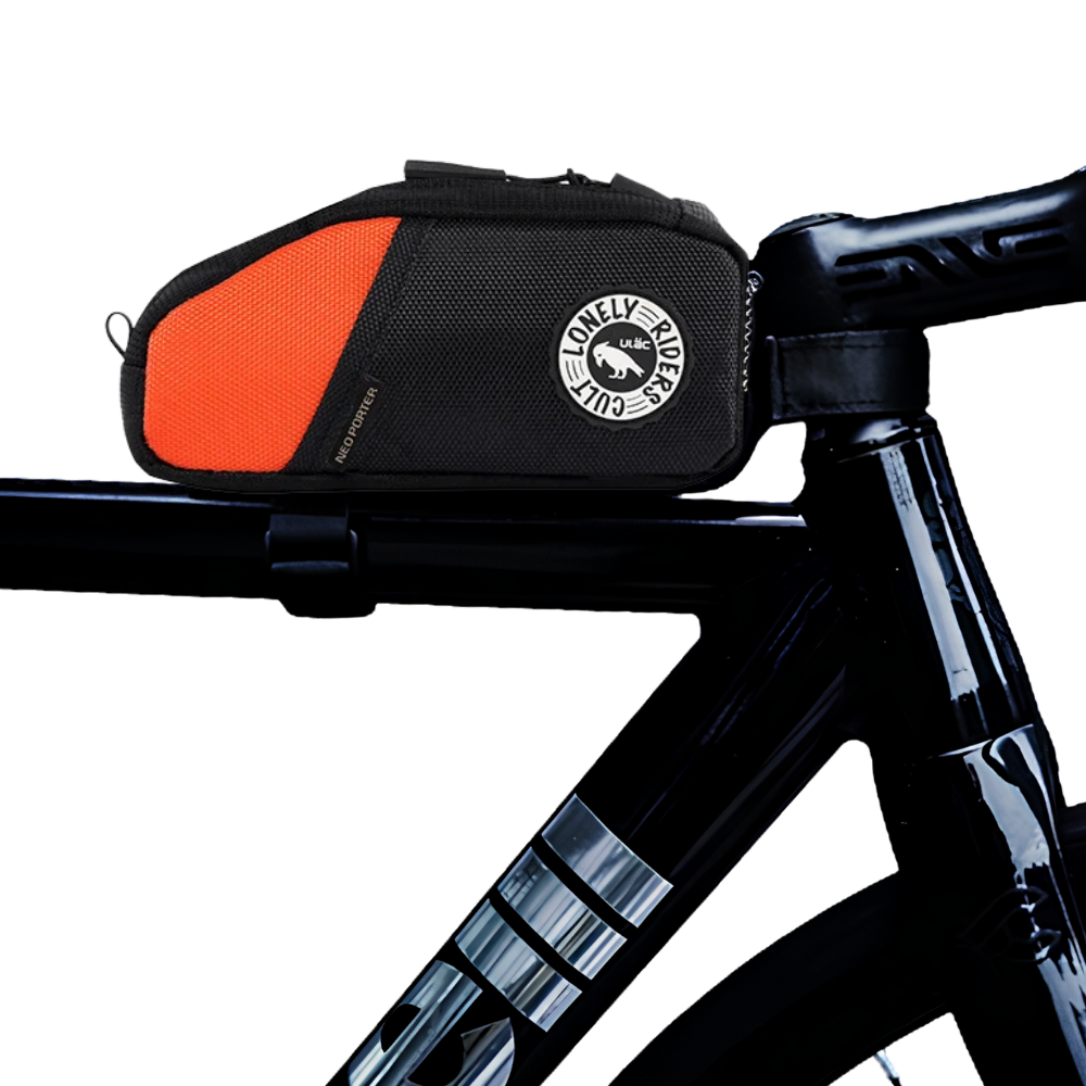 Ulac Trekking 0.9L top tube bag Black/Orange