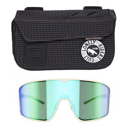Ulac Otaku photochromic sunglasses White/Blue with case
