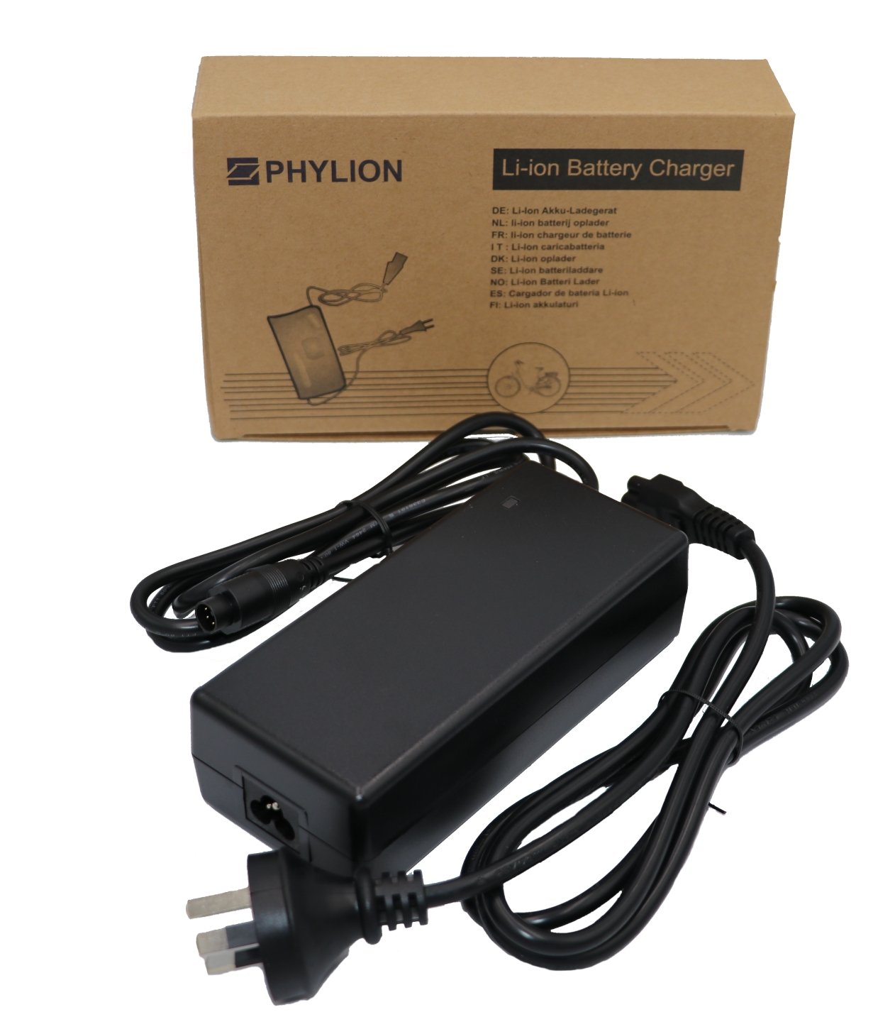 Phylion 36V 5 Pin eBike Battery Smart Charger 2A CPPY36-2A