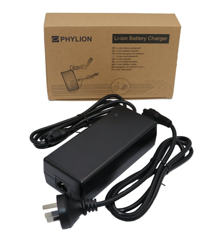Phylion 36V 5 Pin eBike Battery Smart Charger 2A CPPY36-2A