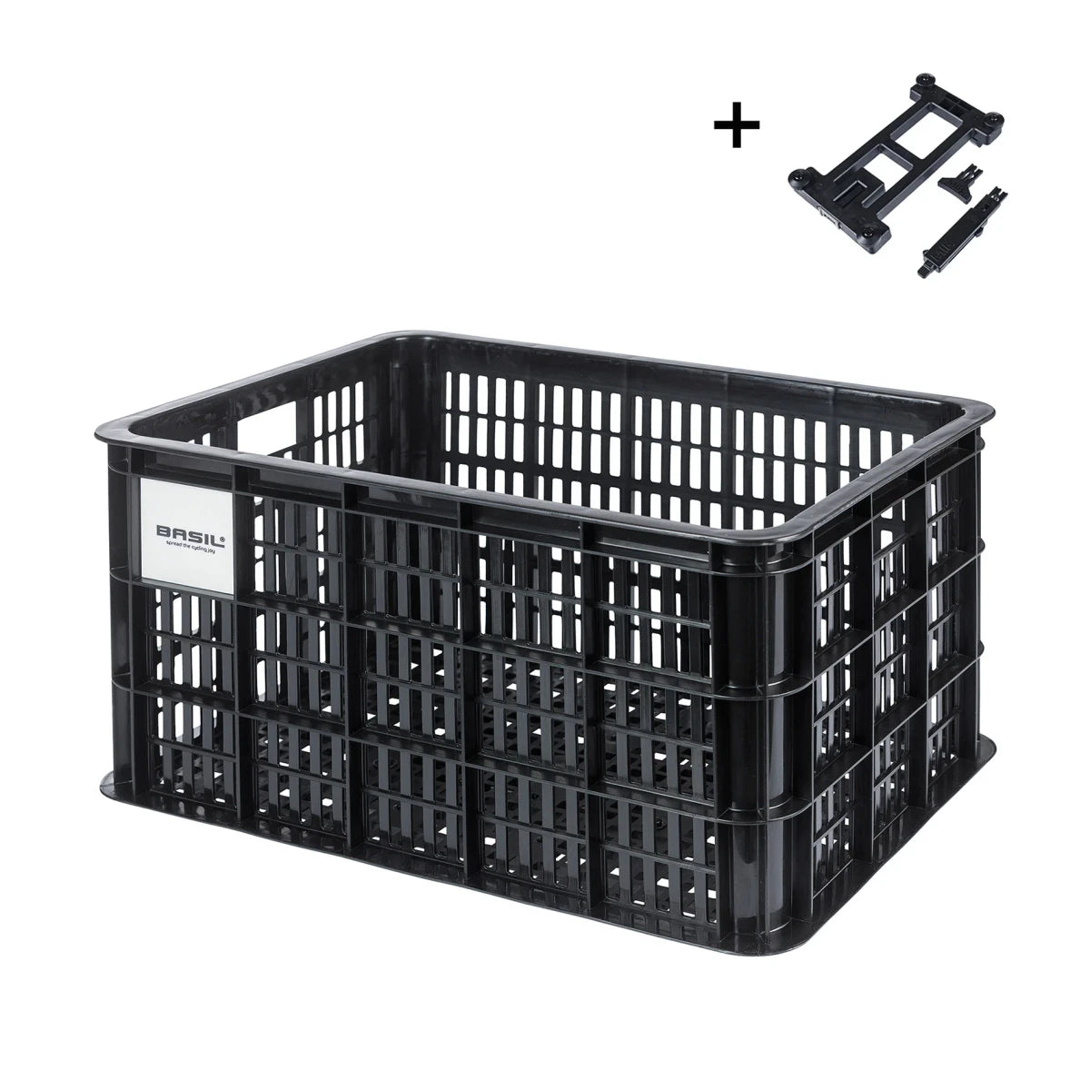 Basil Bicycle Crate L MIK 40L Black