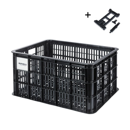 Basil Bicycle Crate L MIK 40L Black