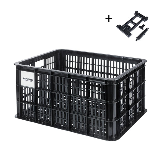Basil Bicycle Crate L MIK 40L Black