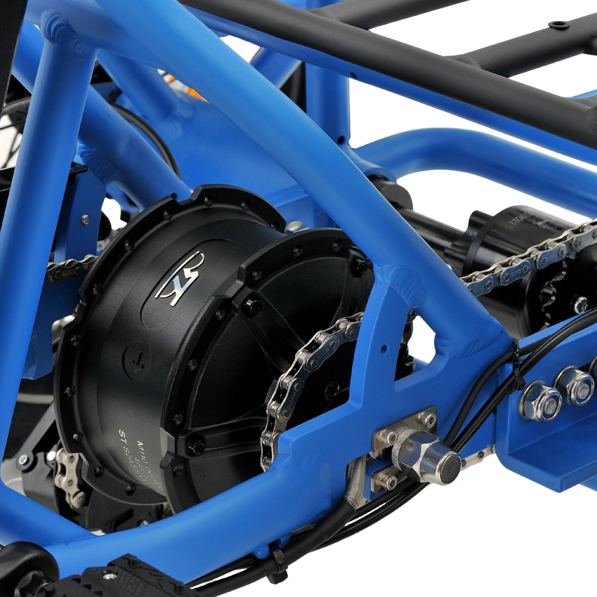Ridewave Koala electric trike rear hub motor and axle close-up